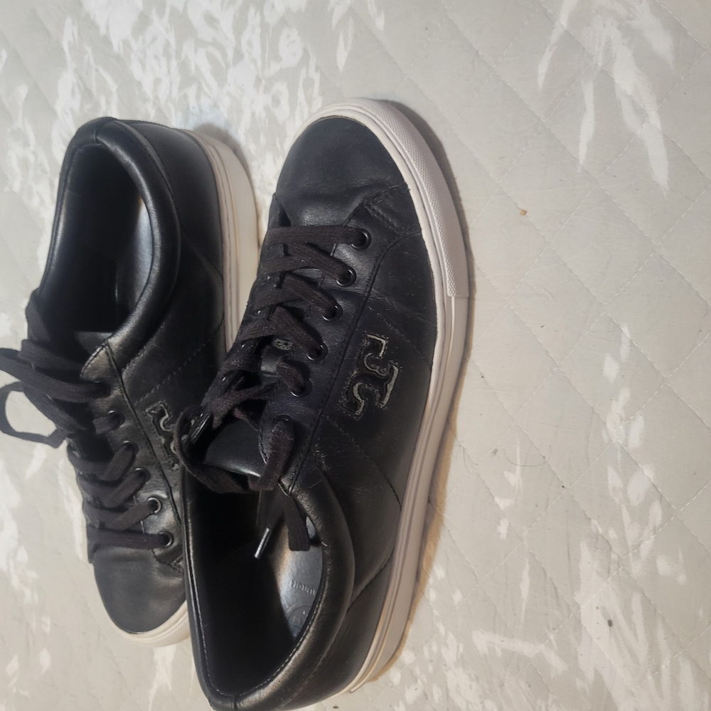 Tory Burch Black Sneakers with White Sole